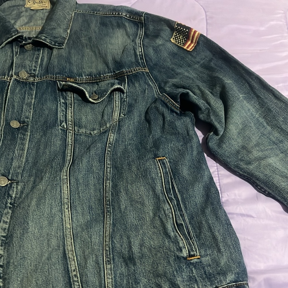 Polo Jean Jacket Button Down - image 3